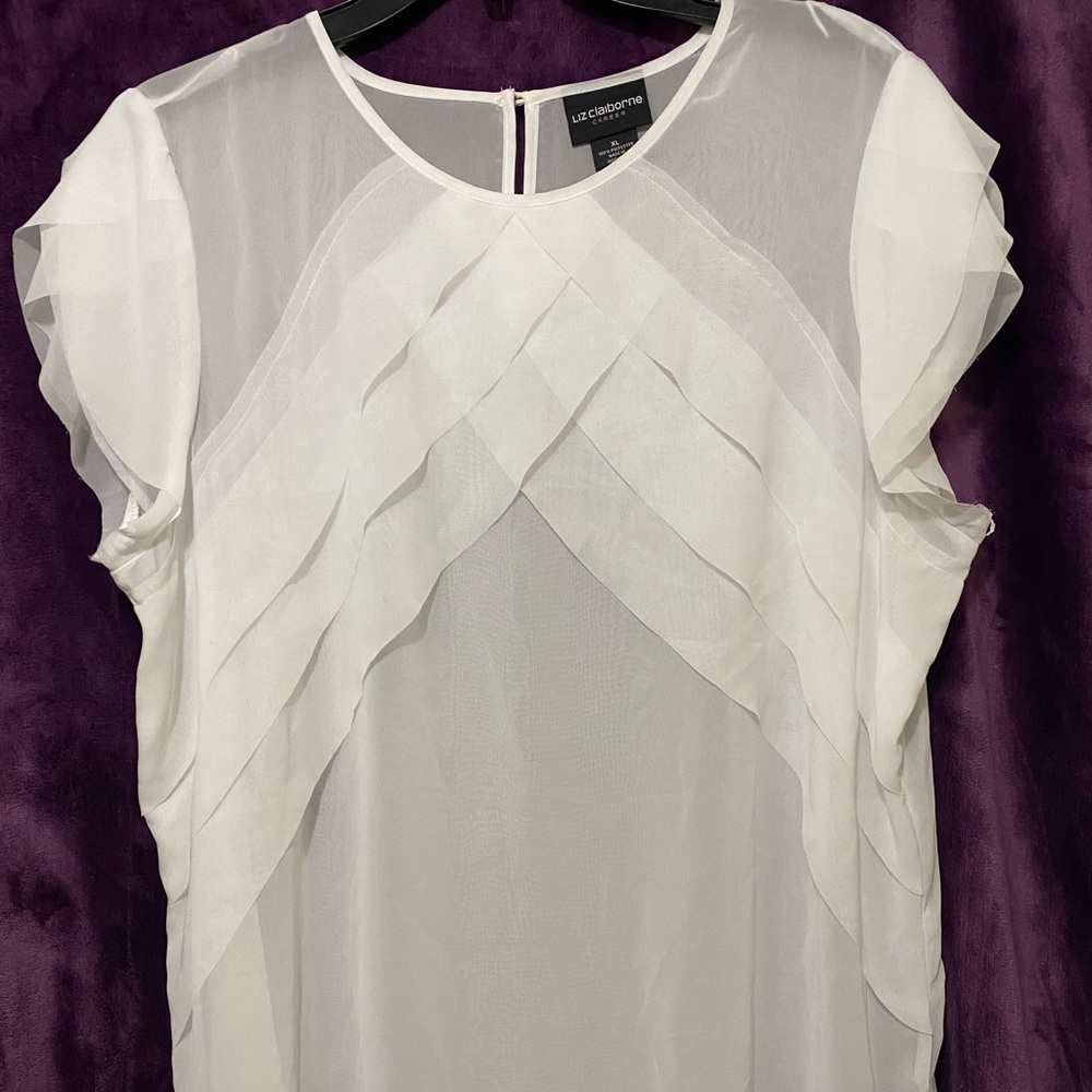 Liz Claiborne, sheer blouse. Versatile!